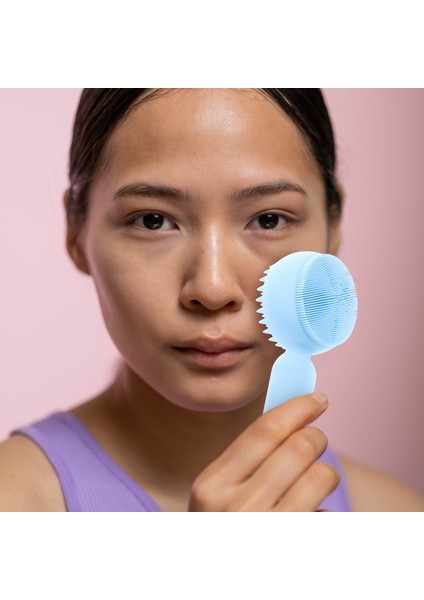 Pembe Tarzı Silikon Yüz Fırçası Eksfoliyator Ovma Fırçaları Temizleme Peeling Eksfoliasyon Scrubber Yüz El (Yurt Dışından) indirimleri