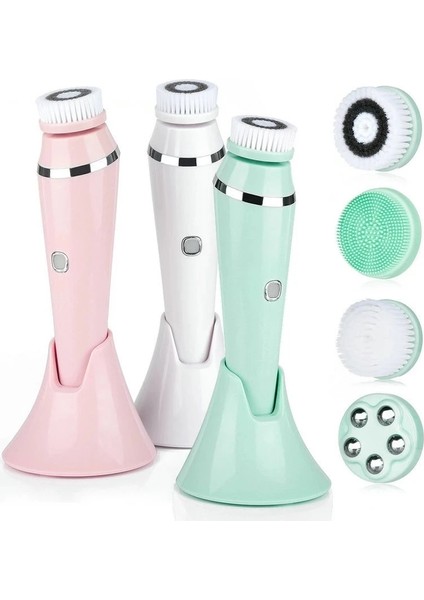 Beyaz Stil Yüz Temizleme Fırçası Şarj Edilebilir Elektrikli Su Geçirmez Onic Peeling Yüz Scrubber Fırça Seti Cilt Bakım Makinesi (Yurt Dışından) modelleri