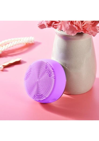 Pembe Tarzı Ems Elektrikli Yüz Temizleme Fırçası LED Fototerapi Cilt Sıkılaştırma Yüz Masajı Silikon Yüz Peeling Temizleyici Fırçalar (Yurt Dışından) modelleri