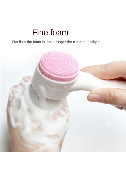 Mavi Stil Silika Jel Yüz Fırçası Çift Taraflı Yüz Temizleyici Siyah Nokta Çıkarma Ürünü Gözenek Temizleyici Peeling Yüz Fırçası Yüz Fırçası (Yurt Dışından) modelleri