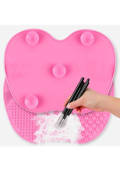 Pembe Tarzı Licone Kozmetik Temizleyici Makyaj Yıkama Fırçası Ped Mat Yumuşak Taşınabilir Yıkama Fırçası Vakıf Güzellik Aracı Vantuz ile (Yurt Dışından)