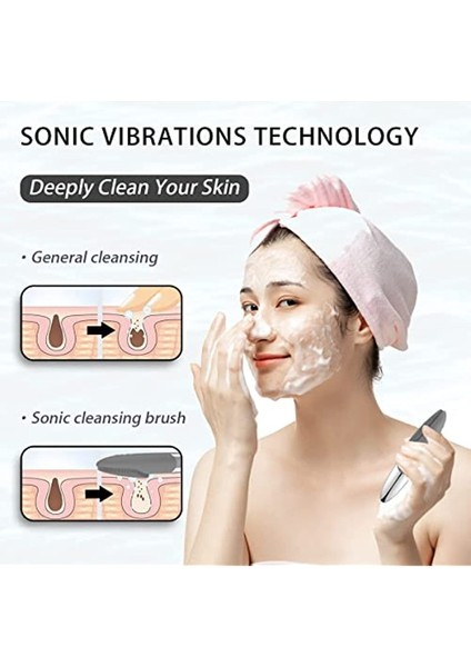 Gri Tarzı Yeni Elektrikli Yüz Temizleme Fırçası Silikon Titreşimli Masaj Yüz Scrubber Fırça Derin Temizlik Siyah Nokta Remover Peeling (Yurt Dışından) modelleri