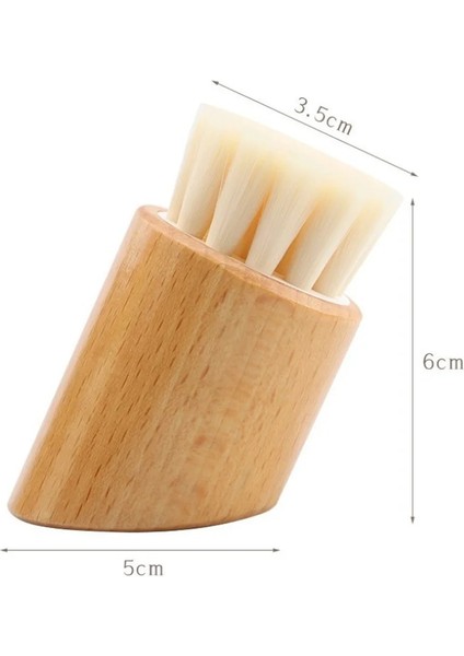 No.2 Tarzı Mini Kayın Yumuşak Fiber Kıllar Silindirik Temizleme Fırçası Derin Gözenek Temizleme (Yurt Dışından) fırsatları
