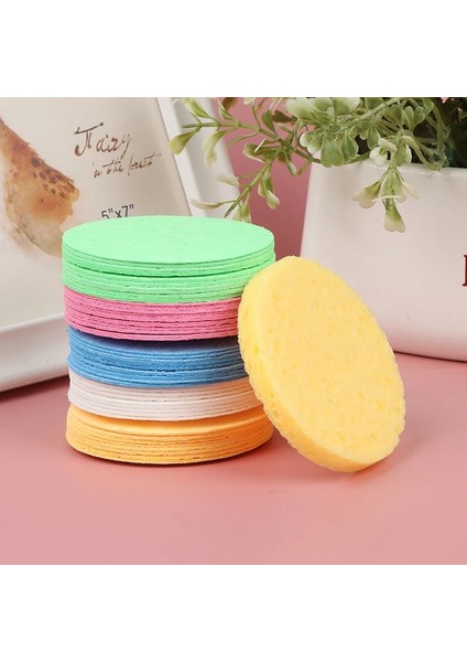 Yl Stili 10PCSFACE Temizleme Sünger Ped Exfoliator Maskesi Yüz Spa Masaj Makyaj Kaldırma Kalın Sıkıştırılmış Doğal Selüloz Yeniden Kullanılabilir (Yurt Dışından) fiyatları