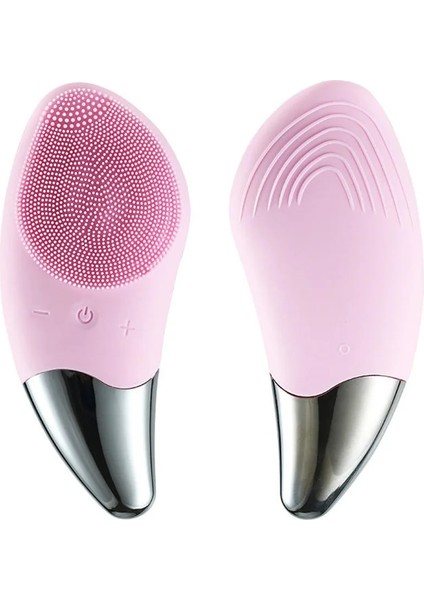 Pembe Tarzı Mini Elektrikli Yüz Temizleme Fırçası Silikon Sonic Yüz Temizleyici Derin Gözenek Temizleme Cilt Yüz Temizleme Fırçası Cihazı USB Şarj (Yurt Dışından) fırsatları