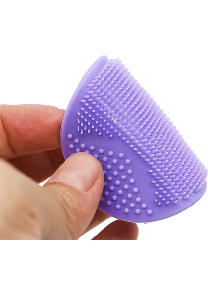 Mor Tarzı Licone Temizleme Fırçası Jel Yıkama Pedi Peeling Siyah Nokta Remover Yüz Derin Temizleyici Yüz Fırçaları Bebek Banyo Masajı (Yurt Dışından)