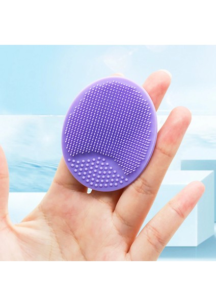 Mor Tarzı Licone Temizleme Fırçası Jel Yıkama Pedi Peeling Siyah Nokta Remover Yüz Derin Temizleyici Yüz Fırçaları Bebek Banyo Masajı (Yurt Dışından)
