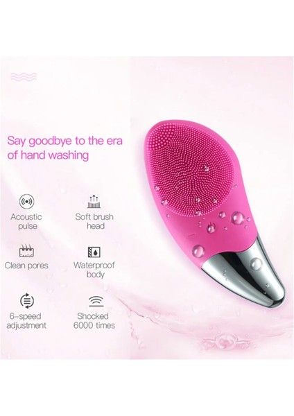 Rosered Tarzı Ultrasonik Yüz Temizleme Elektrikli Silikon Yüz Temizleyici Masaj Yüz Derin Gözenek Yüz Temizleme Fırçası Sonic Clean Cihazı (Yurt Dışından) fırsatları