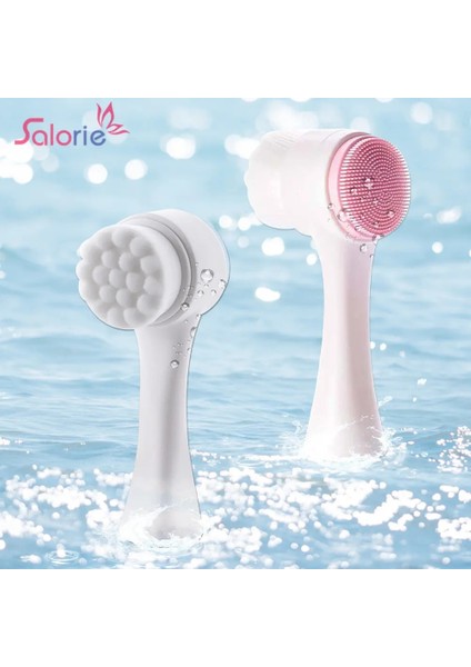 Pembe Tarzı Taşınabilir Çift Taraflı Silikon Yüz Temizleme Fırçası Yüz Temizleyici Siyah Nokta Temizleme Ürünü Gözenek Temizleyici Exfoliator Fırçalama Aracı (Yurt Dışından) indirimleri