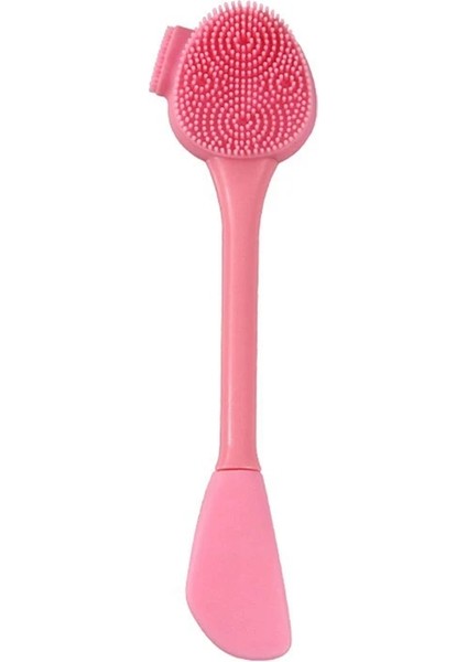 No.1 Stili Peeling Çift Kafa Yüz Temizleme Fırçası Silikon Yüz Masaj Fırçası Yüz Temizleyici Cilt Bakımı Aracı Cilt Masaj Fırçası (Yurt Dışından)