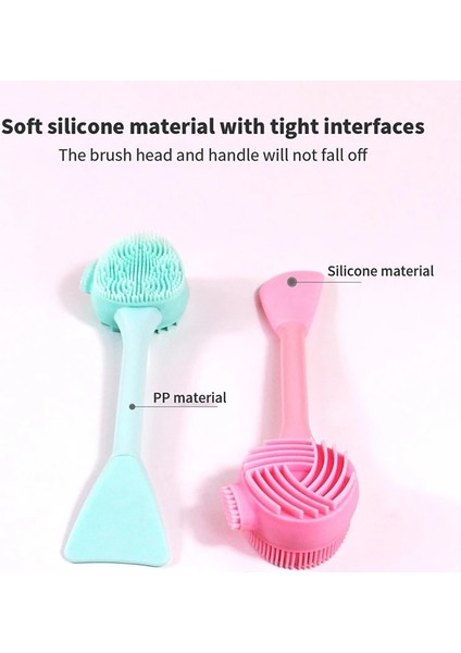 No.1 Stili Peeling Çift Kafa Yüz Temizleme Fırçası Silikon Yüz Masaj Fırçası Yüz Temizleyici Cilt Bakımı Aracı Cilt Masaj Fırçası (Yurt Dışından) indirimleri