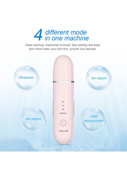 Yeşil Stil Anlan Ultrasonik Cilt Scrubber Derin Yüz Temizleme Makinesi Soyma Küreği Yüz Gözenek Temizleyici Yüz Cilt Scrubber Kaldırma Makinesi (Yurt Dışından) modelleri
