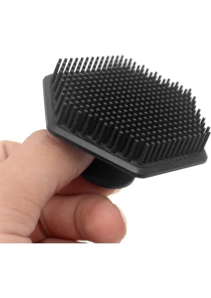 Siyah Stil Silikon Erkekler Yüz Temizleme Scrubber Silikon Mini Yüz Derin Temiz Tıraş Masaj Yüz Tahta Fırçası Güzellik Duş Cilt Bakımı Araçları (Yurt Dışından) modelleri