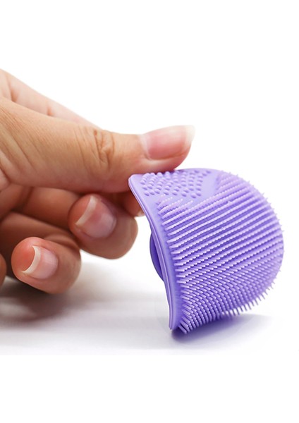 Mor Tarzı Silikon Temizleme Fırçası Yıkama Pedi Yüz Peeling Siyah Nokta Yüz Temizleme Güzellik Aracı Yumuşak Derin Temizlik Yüz Fırçası A9687 (Yurt Dışından)