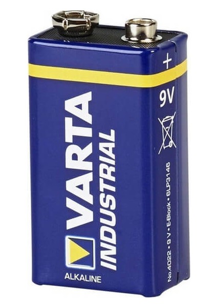 Endüstriyel Alkalin 9V Pil