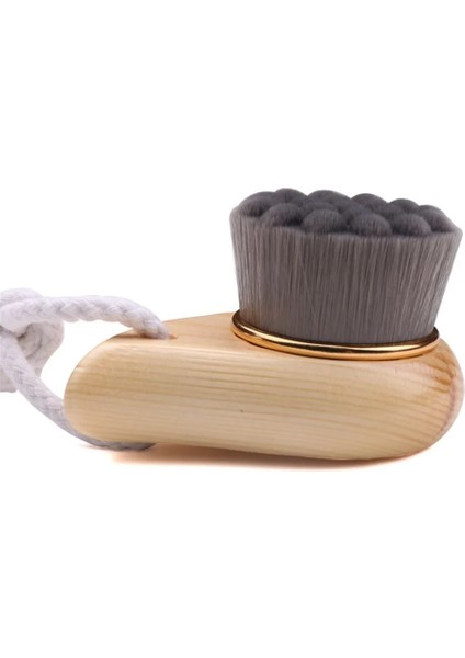 Ahşap Tarzı 1 Adet Ahşap Saplı Yüz Temizleme Fırçası Yüz Fırçası Yüz Yıkama Temizleyici Masaj Exfoliator Temizleme Aracı Cilt Bakımı Güzellik Araçları (Yurt Dışından)