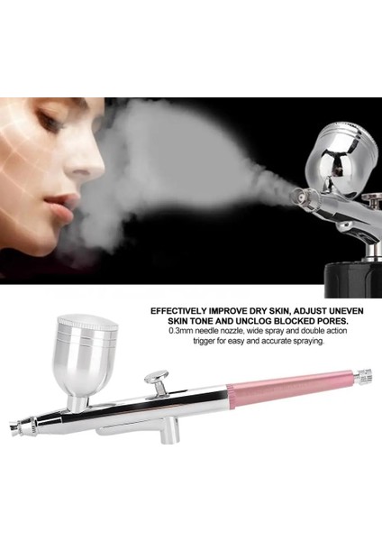 Kırmızı Stil Airbrush Memesi Püskürtme Tabancası Yerçekimi Besleme Çift Eylem Hava Fırçası Kek Dövme Tırnak Sanat Aracı Anti-Aging Oksijen Püskürtücü Facail (Yurt Dışından) modelleri