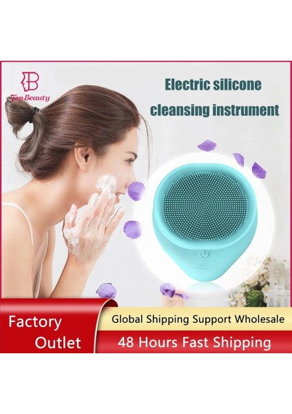 Pembe Tarzı Profesyonel Ipx7 Taşınabilir Yumuşak Silikon Yüz Scrubber Derin Temizlik Mini Su Geçirmez Yüz Temizleme Fırçası Peeling Blackhe (Yurt Dışından) fiyatları