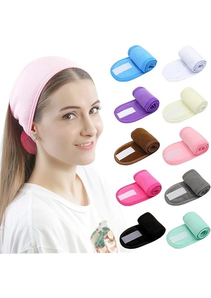 Pembe Tarzı Kafa Bantları Ayarlanabilir Geniş Hairband Yoga Spa Banyo Duş Makyaj Yıkama Yüz Kozmetik Kafa Bandı Kadınlar Bayanlar Için Makyaj Aksesuarları (Yurt Dışından) fiyatları