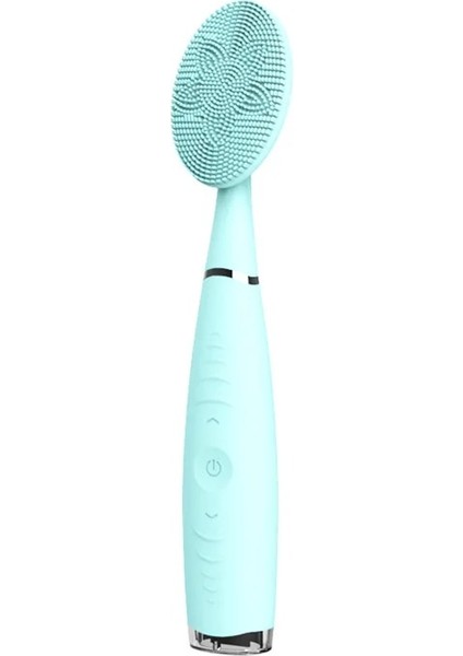 Mavi Stil Şarj Edilebilir Ultrasolicone Elektrikli Yüz Temizleme Fırçası Sonic Yüz Temizleyici Temizleme Cilt Mini Yıkama Masaj Fırçası (Yurt Dışından)
