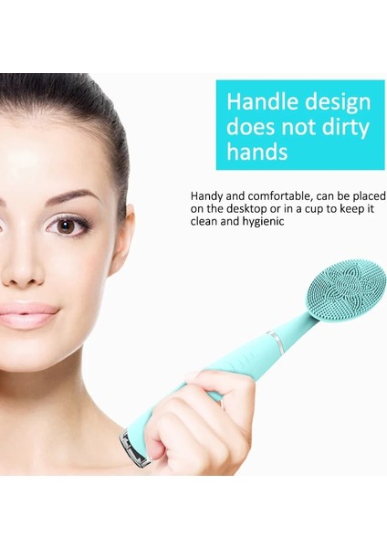 Mavi Stil Şarj Edilebilir Ultrasolicone Elektrikli Yüz Temizleme Fırçası Sonic Yüz Temizleyici Temizleme Cilt Mini Yıkama Masaj Fırçası (Yurt Dışından) fiyatları