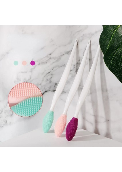 No.3 Tarzı 1 Adet Yüz Silikon Temizleme Fırçaları Uzun Saplı Burun Fırçası Siyah Nokta Gözenek Kaldırma Yıkama Peeling Burun Fırçası Yüz Temiz Araçları (Yurt Dışından) fiyatları