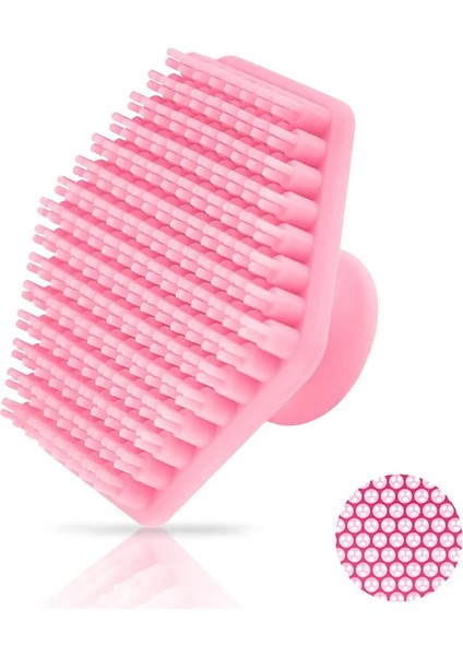Pembe Tarzı Erkekler Yüz Temizleme Fırçası Scrubber Silikon Minyatür Yüz Derin Temiz Tıraş Masaj Yüz Tahta Fırçası Yüz Temizleyici (Yurt Dışından)