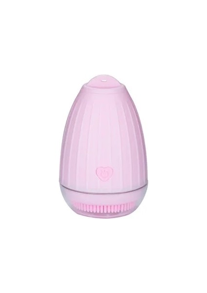 Pembe Tarzı 2ılicone Yüz Temizleme Fırçası Titreşim Derin Temizlik Nano Mist Püskürtücü Cilt Gençleştirme Siyah Nokta Kaldırma Gözenek Temizleyici (Yurt Dışından)