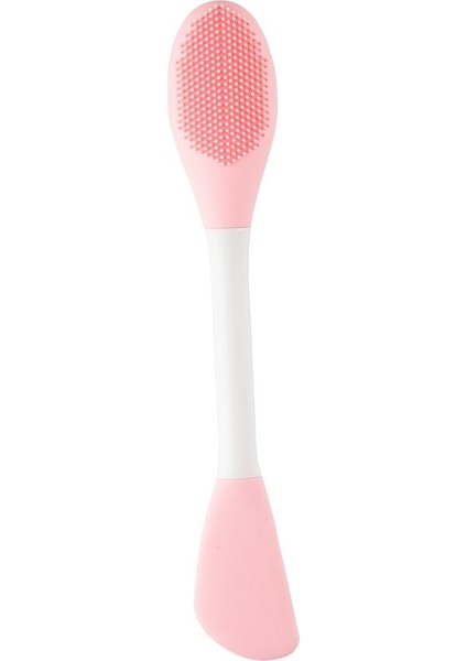 Pembe Tarzı Çift Uçlu Silikon Maske Fırçası Smear Tipi Çamur Yıkama Siyah Nokta Fırçası Yüz Temizleme Fırçası Silikon Yüz Scrubber (Yurt Dışından)