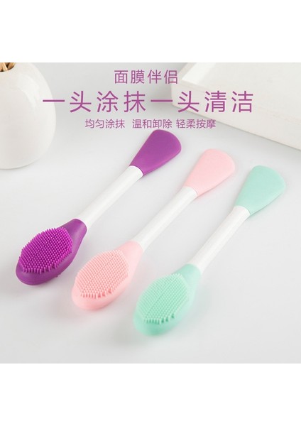 Pembe Tarzı Çift Uçlu Silikon Maske Fırçası Smear Tipi Çamur Yıkama Siyah Nokta Fırçası Yüz Temizleme Fırçası Silikon Yüz Scrubber (Yurt Dışından) fiyatları