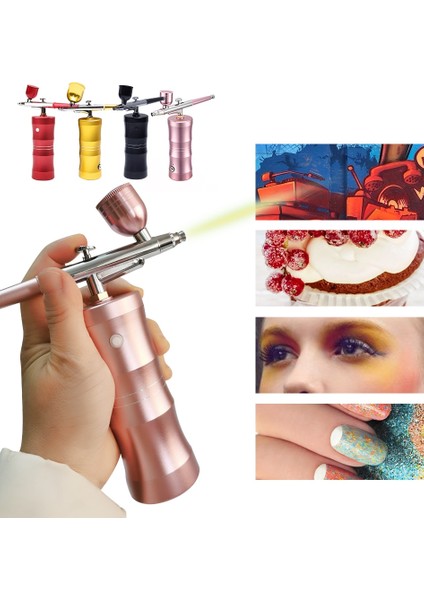 Siyah Stil Akülü Hava Fırçası Seti Taşınabilir Hava Fırçası Seti El Püskürtme Tabancası Kek Dekorasyon Için Makyaj Sanat Tırnak Çizim Boyama Dövme (Yurt Dışından) fiyatları