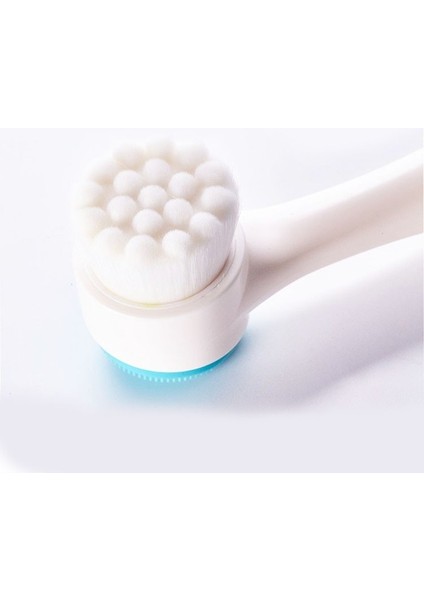 Pembe Tarzı Çift Taraflı Silika Jel Temizleme Fırçası Yumuşak Fiber Temizleme Fırçası Taşınabilir Yüz Masajı Cilt Bakımı Aracı (Yurt Dışından) fırsatları