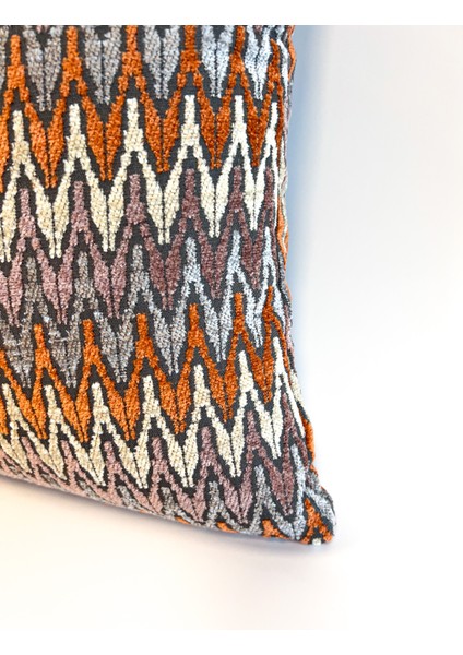 Zigzag Desenli Renkli Yastık Kılıfı modelleri