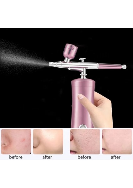 Altın Tarzı Tok Mini Hava Kompresörü Kiti Hava Fırçası Boya Püskürtme Tabancası Airbrush Tırnak Sanat Dövme Zanaat Kek Nano Sis Sis Püskürtücü (Yurt Dışından) modelleri