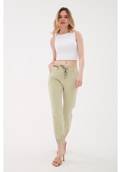 Pamuklu Regular Fit Jogger Spor Pantolon Pantolon 24Y0009K1