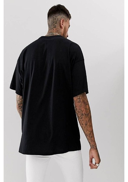 Erkek Siyah Brooklyn Baskılı Tshirt fiyatları