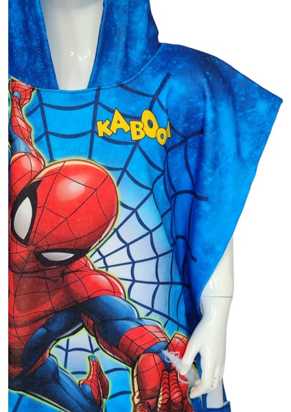 Örümcek Adam Baskılı Plaj Havlusu Erkek Çocuk Panço Banyo Havlusu Erkek Çocuk Panço Plaj Havlusu indirimleri