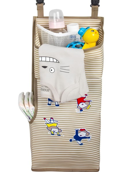 Beşik Organizer & Bebek Odası Organizer Alya 50CM x 20CM x 13CM - Kahve