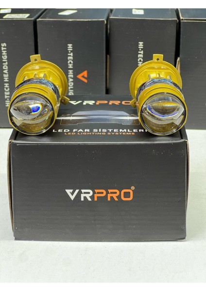 H4 Lens Mercek Yüksek Işık Şimşek Etkili 12V -24V Uyumlu LED Ampul