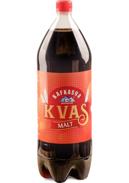 Kafkasya Meşrubatları KVAS (MALT) Aromalı Gazlı İçecek ( 2 Lt. x 6 Adet)