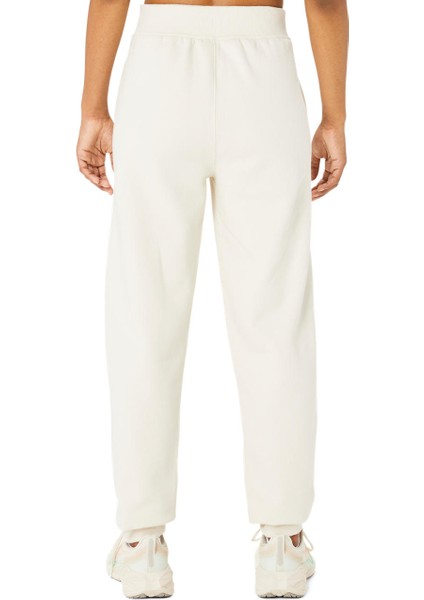 Asics Logo Sweatpant Kadın Bej Eşofman Altı 2032C844-200