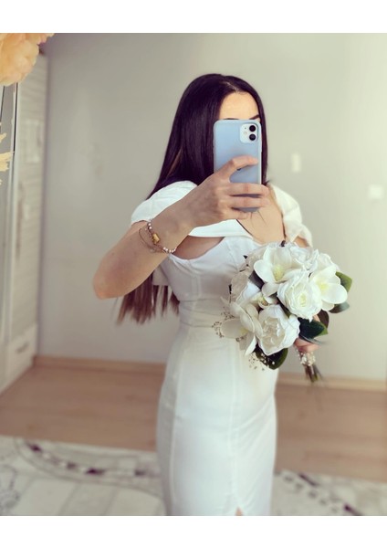 Gelin buketi Krem Şakayık ve Gül Manolya Gelin Çiçeği Söz Çiçeği El Buketi modelleri