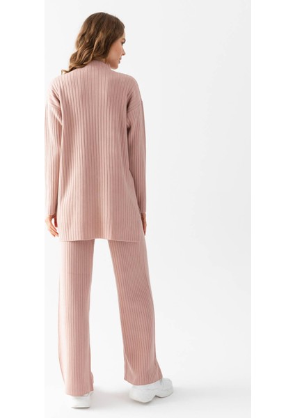 Oversize Fitilli Alt Üst Triko Takım 6308 indirimleri