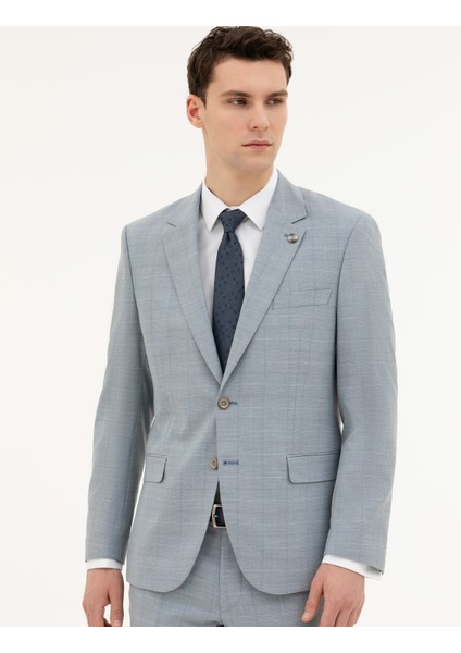 Erkek Açık Mavi Slim Fit Takım Elbise 50285267-VR003
