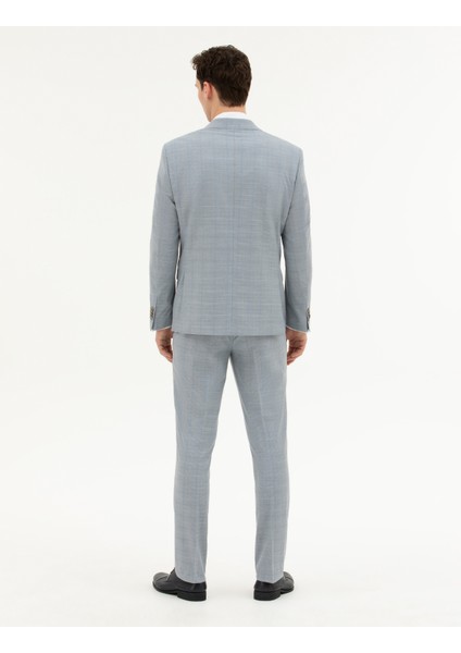 Erkek Açık Mavi Slim Fit Takım Elbise 50285267-VR003