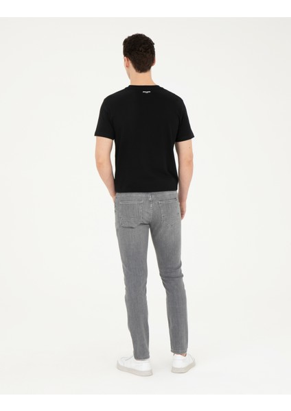 Erkek Gri Slim Fit Jean Pantolon 50285130-VR024 fırsatları