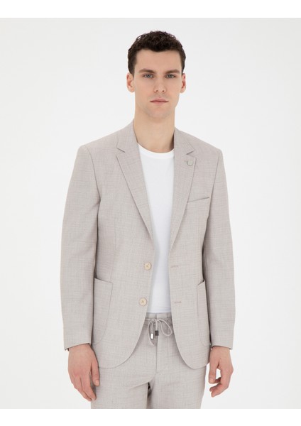 Erkek Bej Ex. Slim Fit Takım Elbise 50285298-VR011
