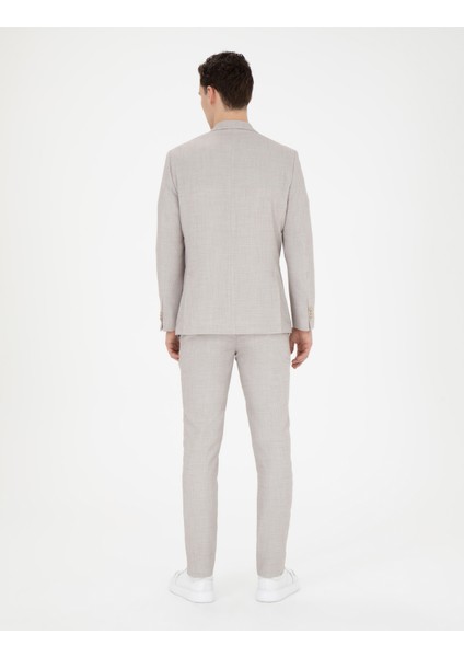 Erkek Bej Ex. Slim Fit Takım Elbise 50285298-VR011