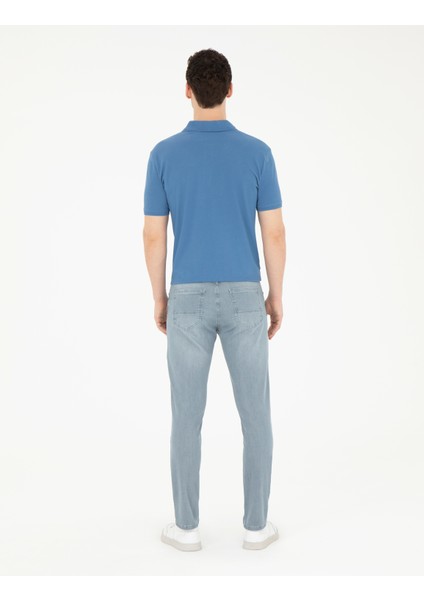Erkek Açık Mavi Slim Fit Jean Pantolon 50285096-VR003