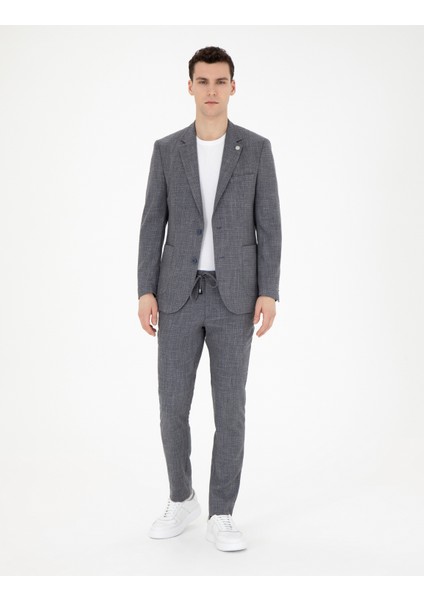 Erkek Lacivert Ex. Slim Fit Takım Elbise 50285298-VR033